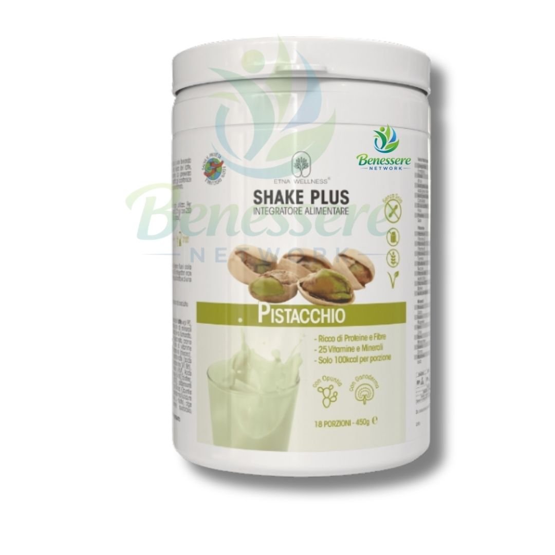 Shake Plus Pistacchio sostituto di pasto proteico Etna Wellness 450g gusto pistacchio