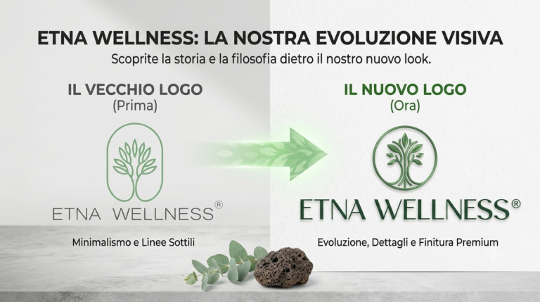 Nuovo logo Etna Wellness: il rebranding del brand di benessere naturale